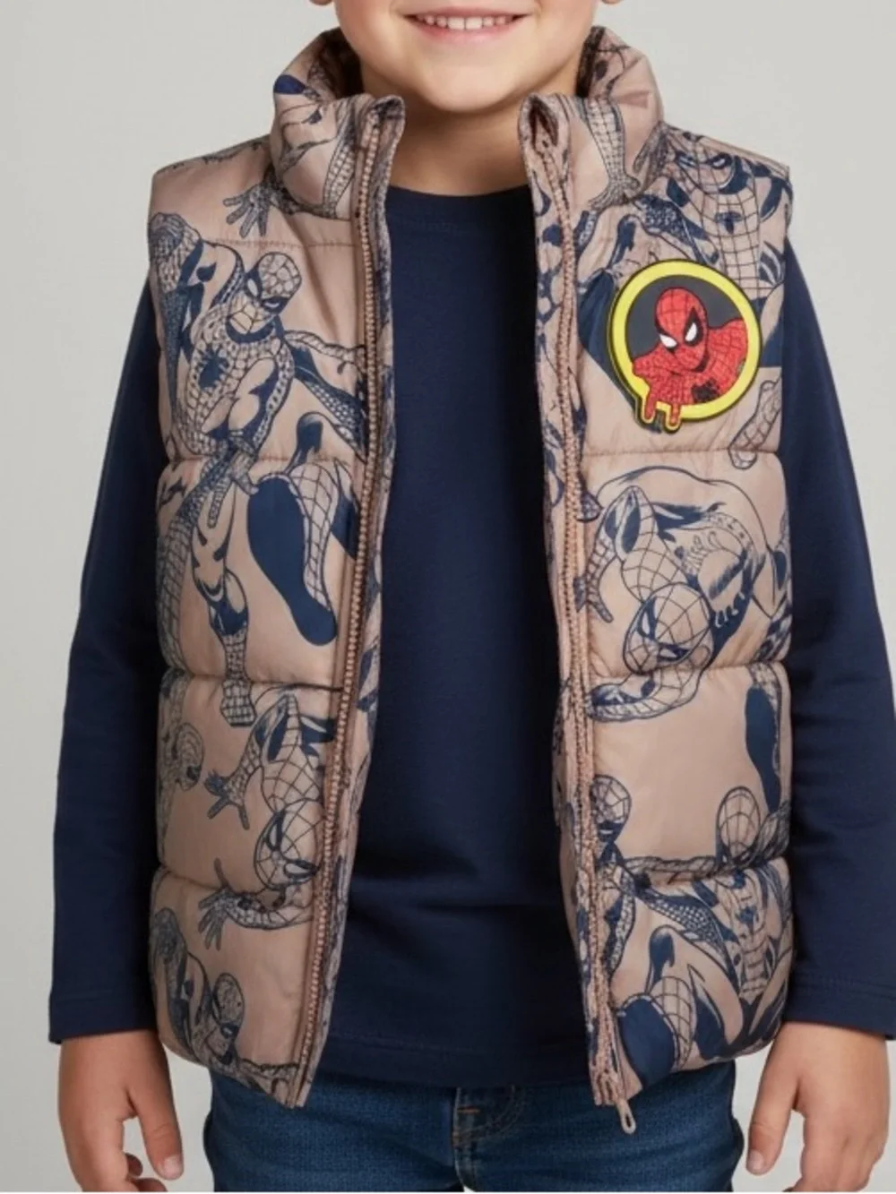 H&M Spiderman MARVEL Puffer Vest, 5T